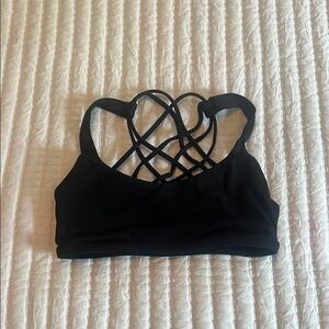 lululemon free to be wild sports bra black 🖤🖤